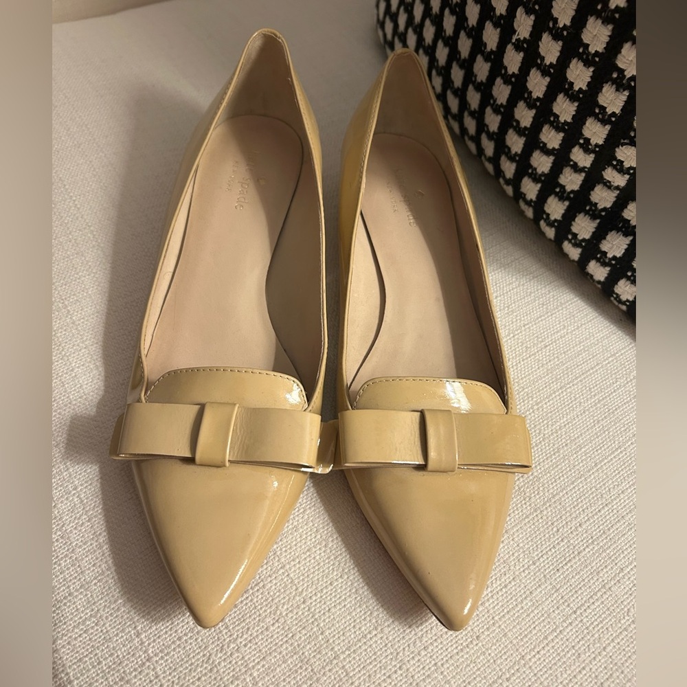 Kate Spade Bow Flats Nude